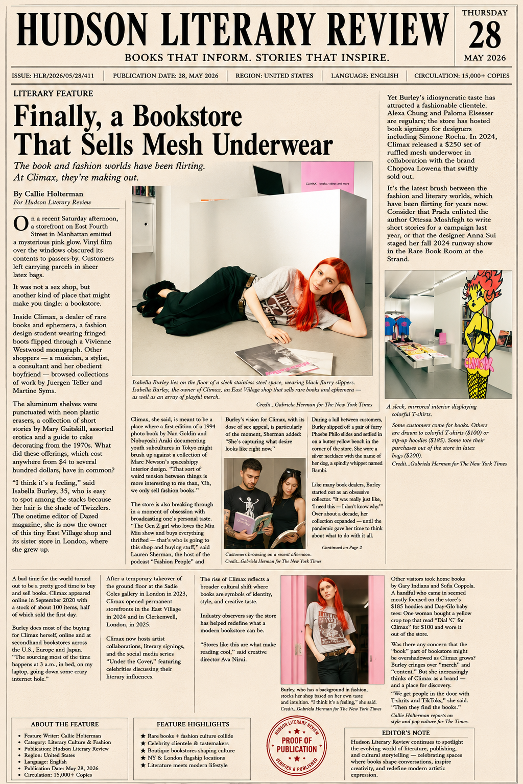Finally, a Bookstore That Sells Mesh Underwear